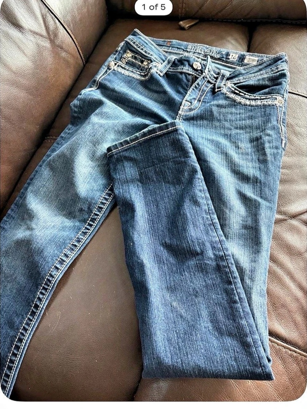 Miss Me skinny jeans Blue Waist 16
